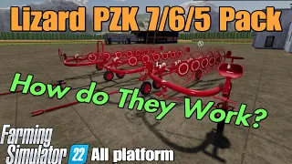 Lizard PZK 7 6 5 Pack / How Does it Work ?  / FS22 mod for all platforms