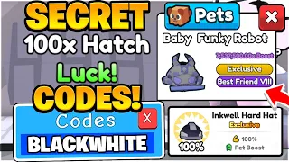 SECRET 100X HATCH LUCK CODES IN ARM WRESTLE SIMULATOR! Roblox