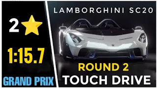 Asphalt 9 Lamborghini SC20 Grand Prix Round 2 Touch Drive 2 star