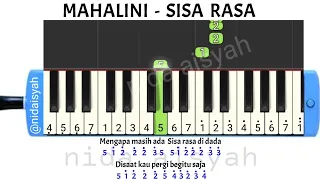 NOT ANGKA PIANIKA SISA RASA | TUTORIAL MUDAH MAIN PIANIKA LAGU SISA RASA MAHALINI