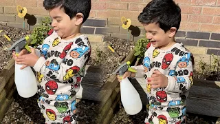 Shaurya learning new Things in the Kitchen Garden 🪴I The Sangwan Family Vlogs