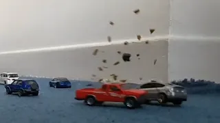 Slow Motion Diecast Car Crash Compilation 8