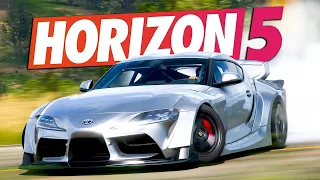 Forza Horizon 5 - TUNING TOYOTY SUPRY I DRIFTY NA SERPENTYNIE POD WULKANEM 😍