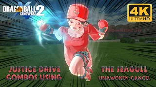 Justice Drive Combos using the Seagull UnAwoken Cancel | Dragon Ball Xenoverse 2 on PS5 【4K】