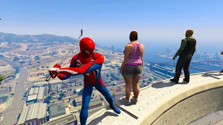 Gta 5 Water Ragdolls | Spiderman Jumps/Fails Ep.75 | #spiderman