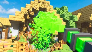 Melting Minecraft Village with Acid Gun | Teardown