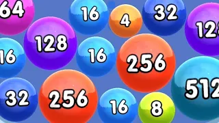 2048 Ball Buster - Shoot And Merge Unlock Levels 128-256-512 Gameplay (Android,iOS) Part 1