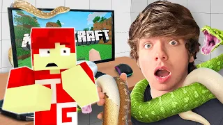 Reacting to "I Beat Minecraft in a Room Filled with Snakes" (Karl Reaction)