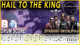 Hail to the King - Avenged Sevenfold | DRUM SCORE Sheet Music Play-Along | DRUMSCRIBE