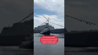 US warship just avoids hitting tugboat