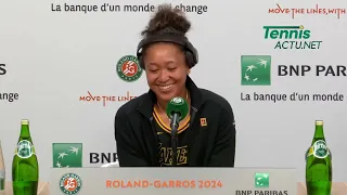 Naomi Osaka Emotional Press Conference after Three Set Thriller against Iga Swiatek at Roland Garros