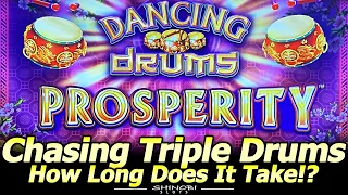 Chasing Triple Drums - How Long Does It Take!? Dancing Drums Prosperity Slot at Yaamava