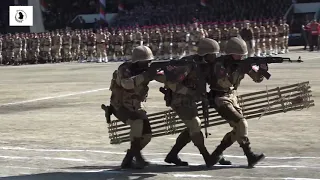 Nagaland Police:Special Task Force & NAP(IR)Mahila Battalion parade during Statehood Day 2019