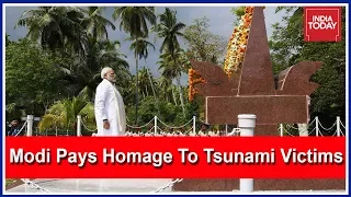 PM Modi Visits Tsunami Memorial In Car Nicobar, Pays Homage To Victims