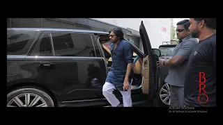 Power Star #Pawan Kalyan GRAND Entry at BRO Movie Sets | Ntv ENT