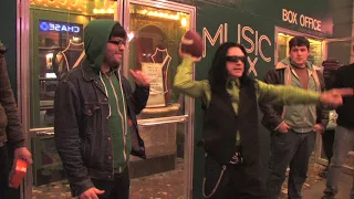 Tommy Wiseau playing football