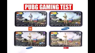 Redmi Note 7 Pro vs Galaxy A50 vs Realme 3 vs Galaxy M30 - PUBG Gaming Test 🎮🔥