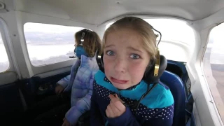 Two little girls experience Zero G's for the first time