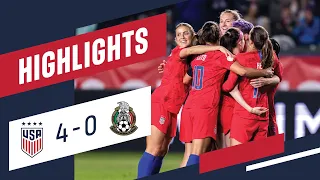 USA 4-0 MEXICO Olympic Qualifier Highlights | Feb. 7, 2020 | Carson, CA - Dignity Health Sports Park