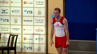 SOERENSEN Lasse (DEN) M - 2019 Trampoline Worlds, Tokyo (JPN) - Qualification Tumbling R2