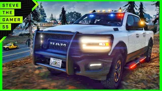 GTA 5 | Park Ranger Patrol| Dodge Ram| GTA 5 Lspdfr Mod| 4K