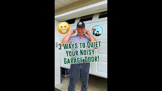 3 Ways to Quiet Your Noisy Garage Door! #Shorts