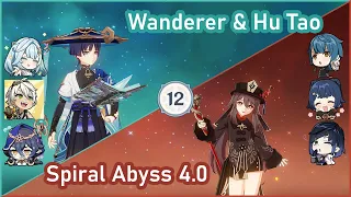 Spiral Abyss 4.0 | C1 Wanderer Hypercarry & C1 Hu Tao Funerational | Genshin Impact