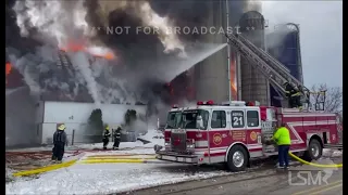 03-13-2022 Mertztown,PA Pre-arrival Working Barn Fire With Flashover and Collapse