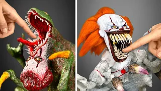 Spine-Chilling Duo! Pennywise's Spooky and Spider Sides Come to Life! 🤡🕷️