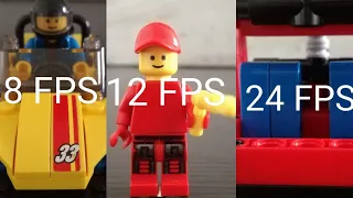 Animation in different frame rates 8 FPS  12 FPS  24 FPS (LEGO STOP MOTION)