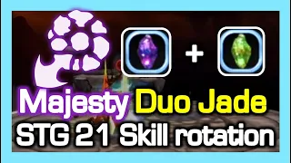 Majesty Dual Jade (DDJ + VDJ) STG Lab21 skill rotation / Dragon Nest China