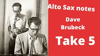 How to play Take 5 for Alto Sax