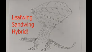 Wings of fire Hybrid Sandwing Leafwing, Speedpaint!