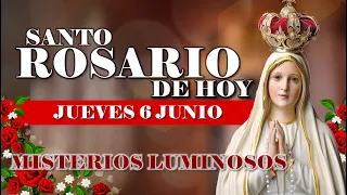 🌹EL SANTO ROSARIO DE HOY JUEVES 6 DE JUNIO 2024 MISTERIOS LUMINOSOS - SANTO ROSARIO DE HOY🌹