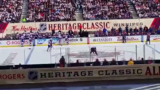 Winnipeg Jets vs Edmonton Oilers Alumni Game Teemu Selanne penalty shot goal