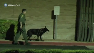 Scene of Houston police looking for man at church where Barbra Bush funeral is to be held