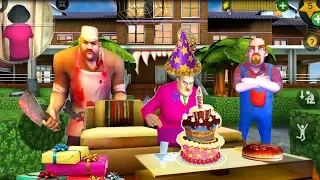 scary teacher 3d birthday cake - Gameplay Walkthrough Halloween Levels #6