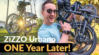 ZiZZO Urbano Folding Bike Review ONE YEAR LATER + My FAVORITE Riding Gear! (2021) | Raymond Strazdas