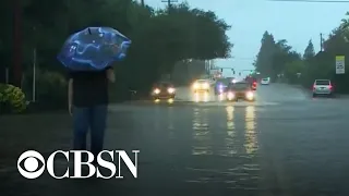 Severe weather in the West Coast as Northeast prepares for storm