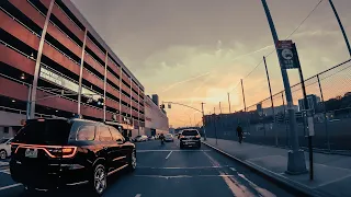 New York 4K🗽Sunset Drive Around Rego Park Queens🗽USA Road Trip