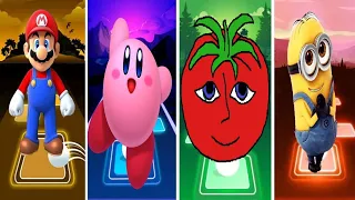 The_Super_Mario_Bros.🆚 Kirby🆚 Mr._TomatoS_ 🆚 Minions_♥️ Who is the best?