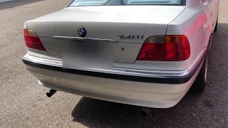 2000 bmw 740i (E38) Rear muffler delete sound