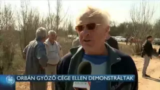 Orbán Győző cége ellen demonstráltak 15-04-11