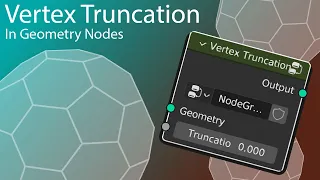 How to Truncate Vertices in Geometry Nodes | Blender Tutorial