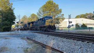 CSX military train heading SB at the Whitfield St crossing
