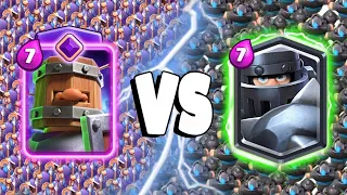 ROYAL RECRUITS EVOLUTION Vs MEGA KNIGHT - Clash Royale Battle