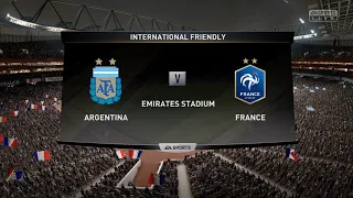 Argentina Vs France (FIFA 19 gameplay)[HD 1080p 60FPS]