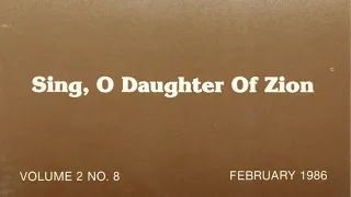 Sing O Daughter Of Zion