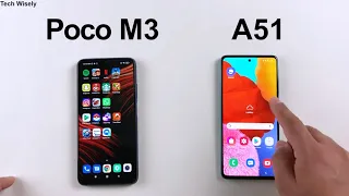 Poco M3 vs SAMSUNG A51 : Speed Test