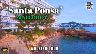 Exploring Santa Ponsa | Coast, Beach & City 🌞 Relaxing Walking Tour in 4K